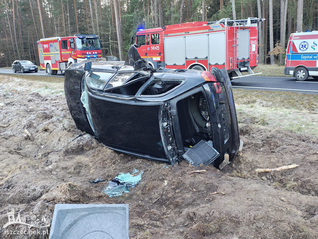 Wypadek na DK20 pod Szczecinkiem