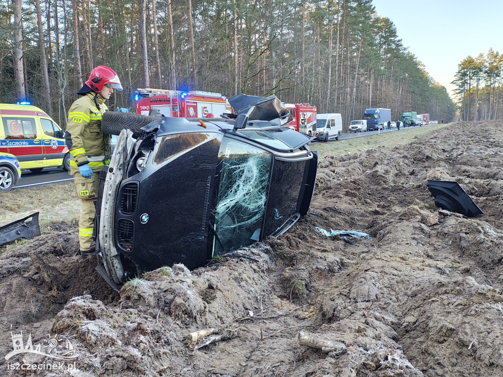 Wypadek na DK20 pod Szczecinkiem