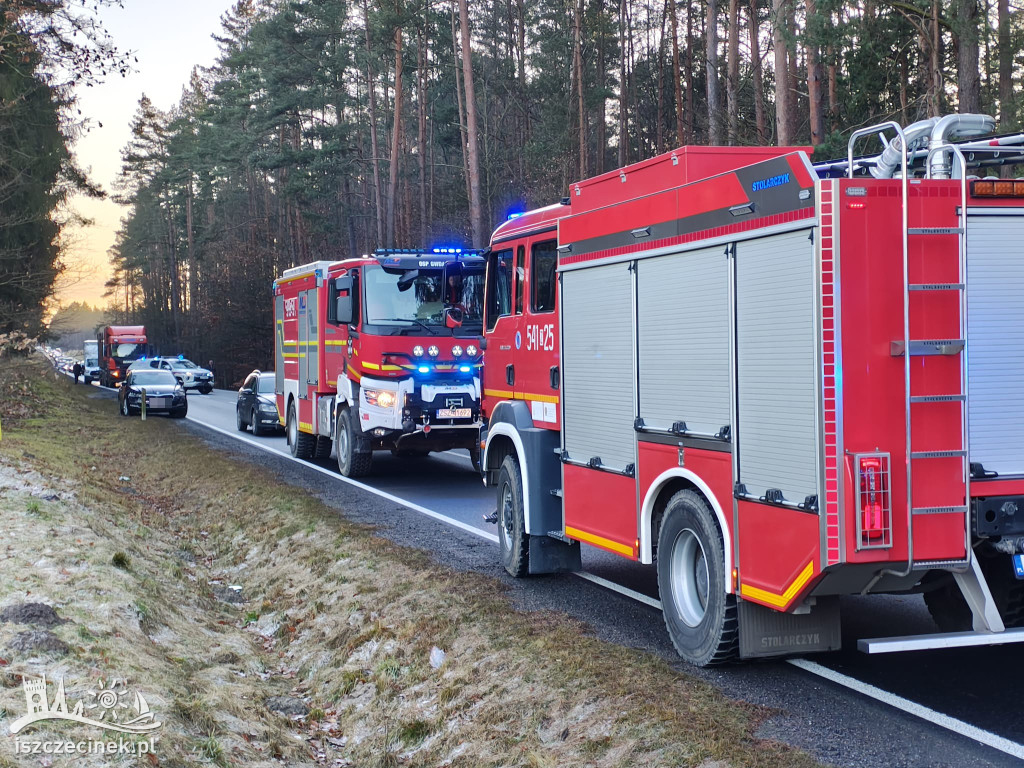 Wypadek na DK20 pod Szczecinkiem