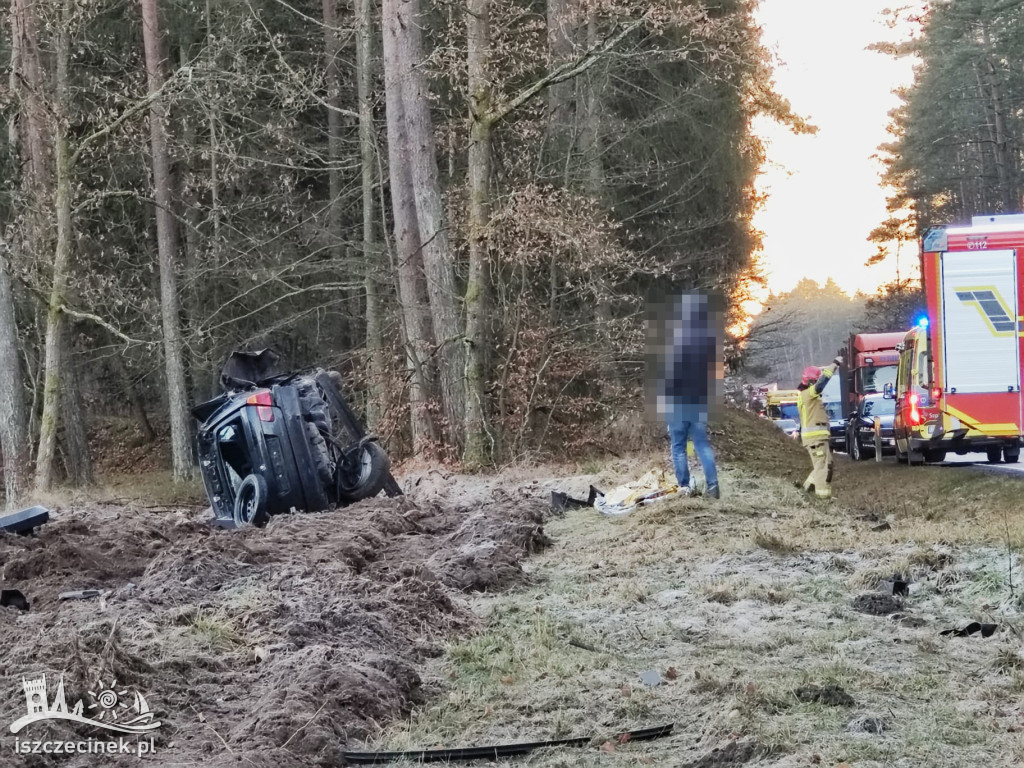 Wypadek na DK20 pod Szczecinkiem