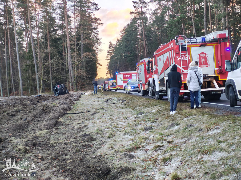 Wypadek na DK20 pod Szczecinkiem