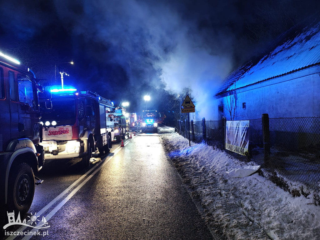 Dwa nocne pożary w Jeleninie