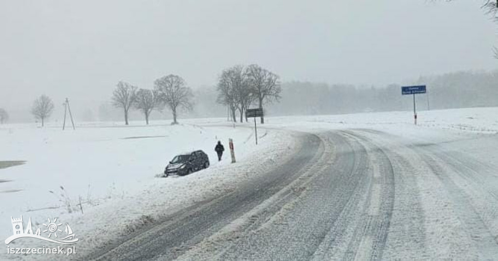 Atak zimy w regionie. Utrudnienia na drogach, brak prądu ZDJĘCIA, WIDEO