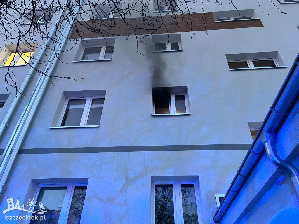 Pożar mieszkania przy ulicy Lwowskiej