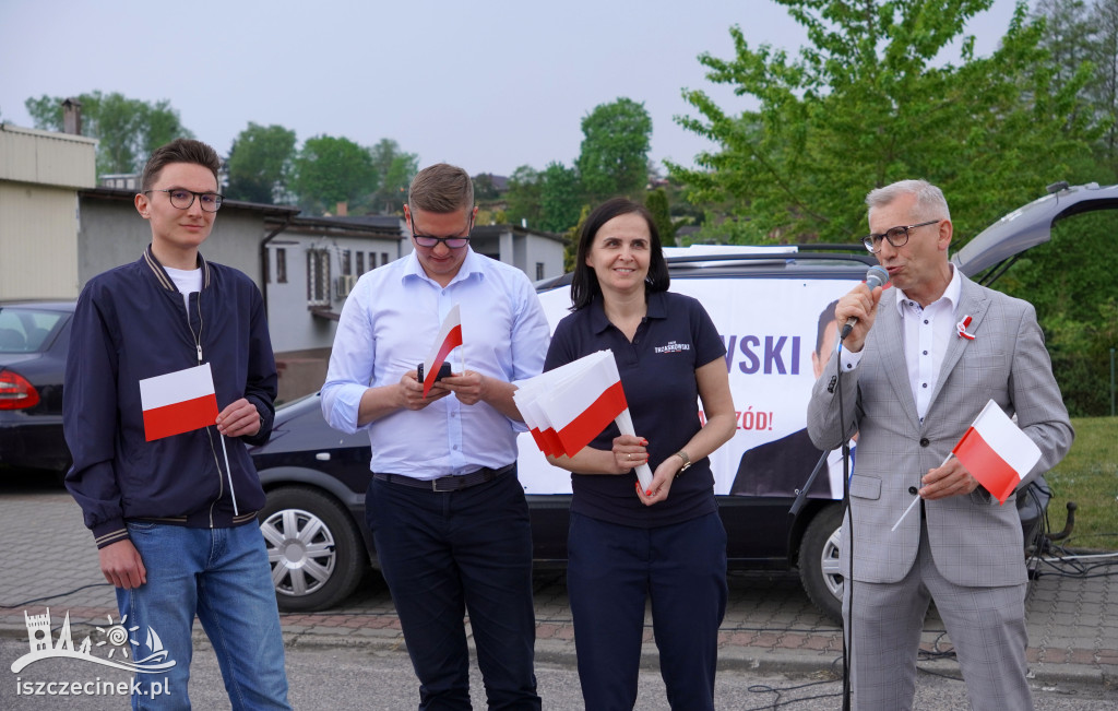 Wiec „Obywatele Naprzód” KO w Białym Borze z udziałem posłów