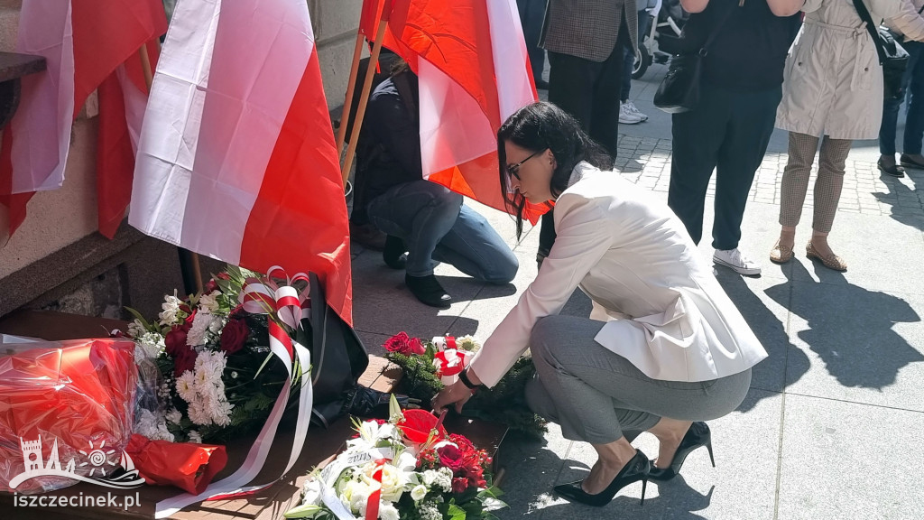 Szczecinek świętuje Konstytucję 3 Maja. Uroczystości na placu Wolności