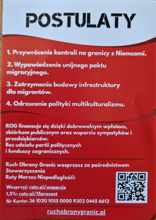 Ruch Obrony Granic w Szczecinku: protest przeciw migracji