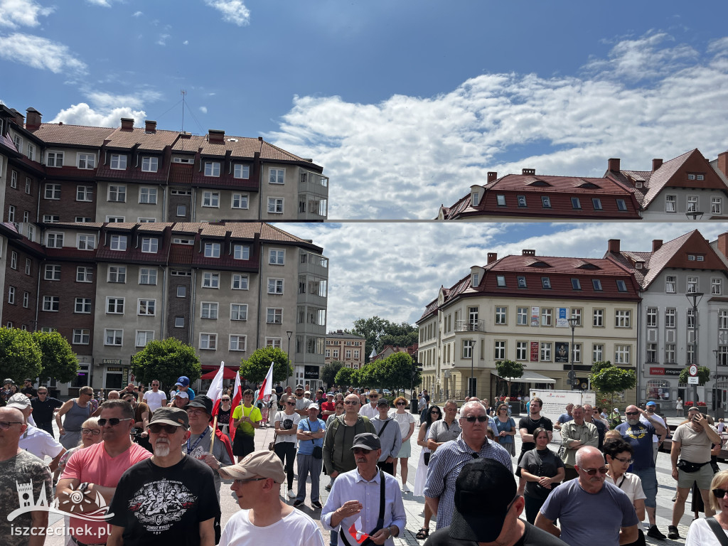 Protest „Stop imigracji” Konfederacji w Szczecinku
