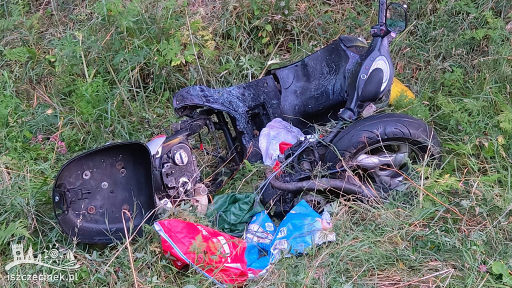 Tragiczny wypadek na DK25. Zginął motorowerzysta