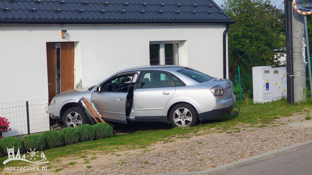 Pijany kierowca wjechał w budynek. Miał ponad 2 promile