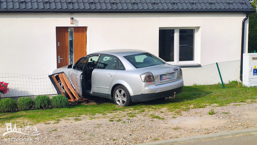 Pijany kierowca wjechał w budynek. Miał ponad 2 promile