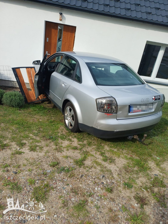 Pijany kierowca wjechał w budynek. Miał ponad 2 promile