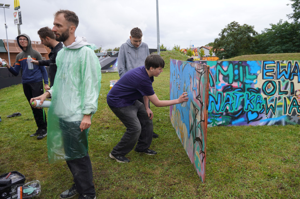 Graffiti Jam w Szczecinku – skateplaza pełna barw