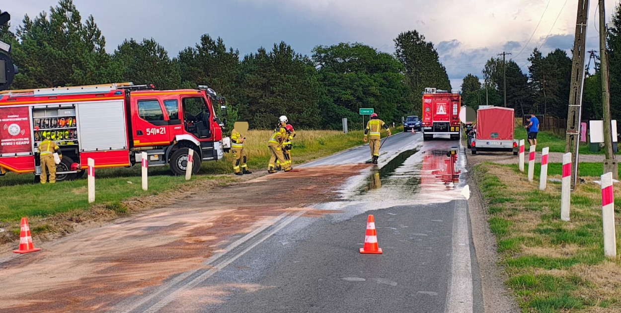 Olej na drodze – blokada trasy Gwda Mała–Czarne