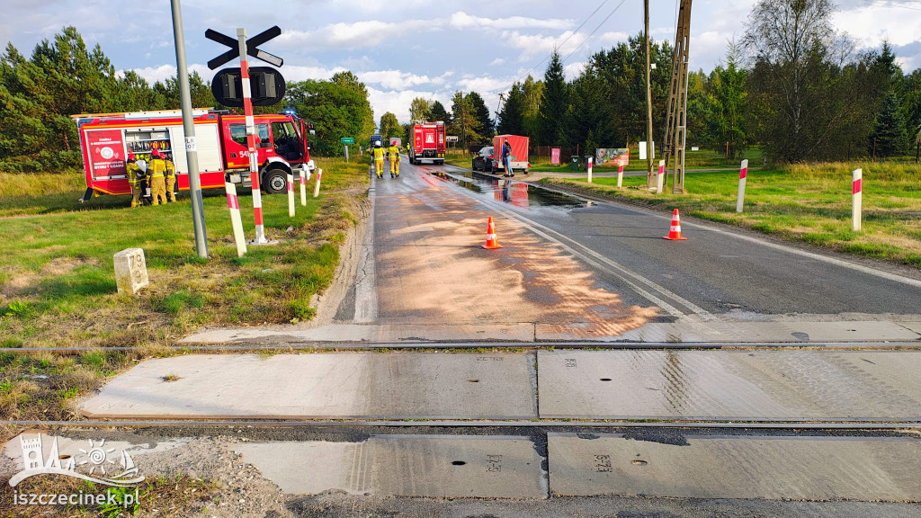Olej na drodze – blokada trasy Gwda Mała–Czarne