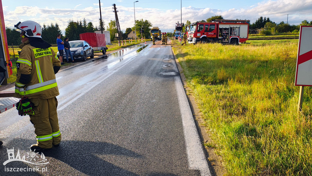 Olej na drodze – blokada trasy Gwda Mała–Czarne