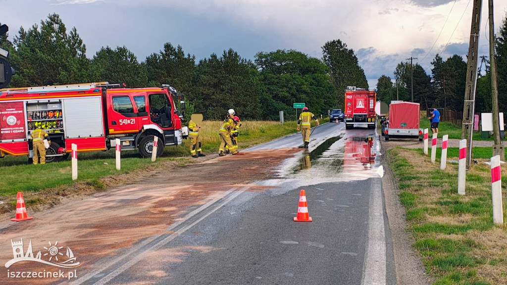 Olej na drodze – blokada trasy Gwda Mała–Czarne