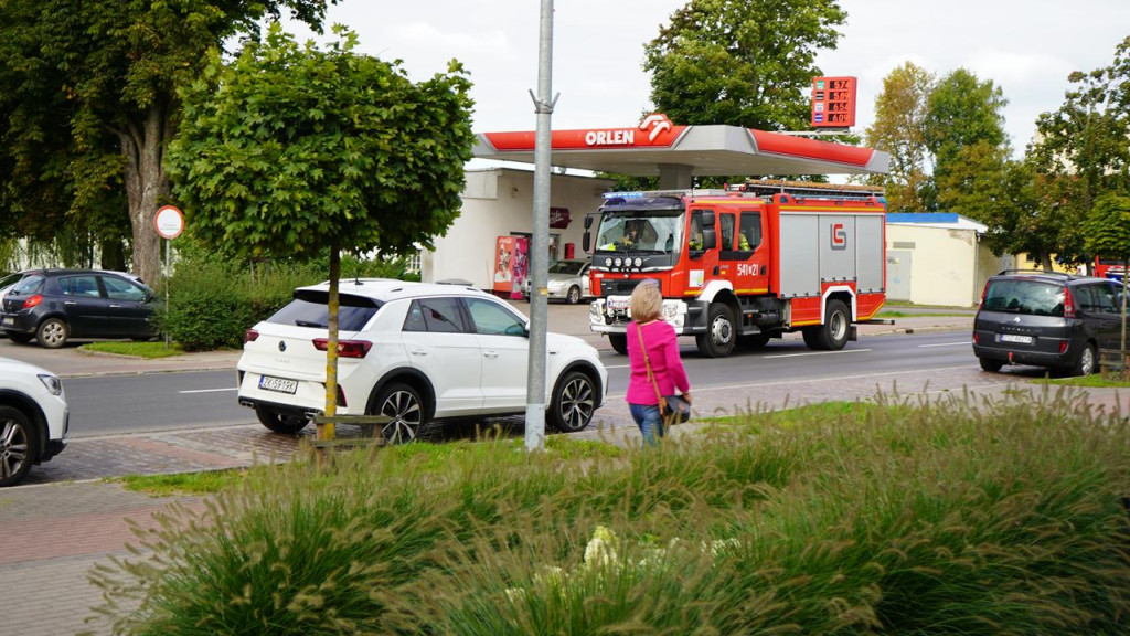 Alarm, dym i podnośnik straży