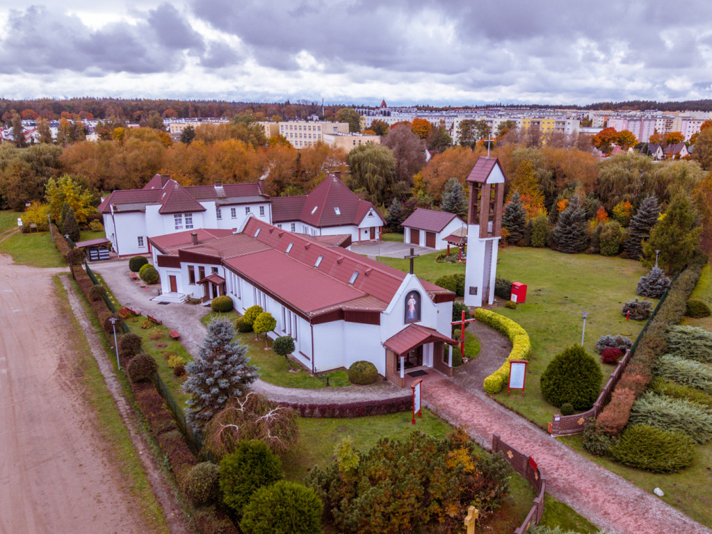 Szczecineckie kościoły z lotu ptaka