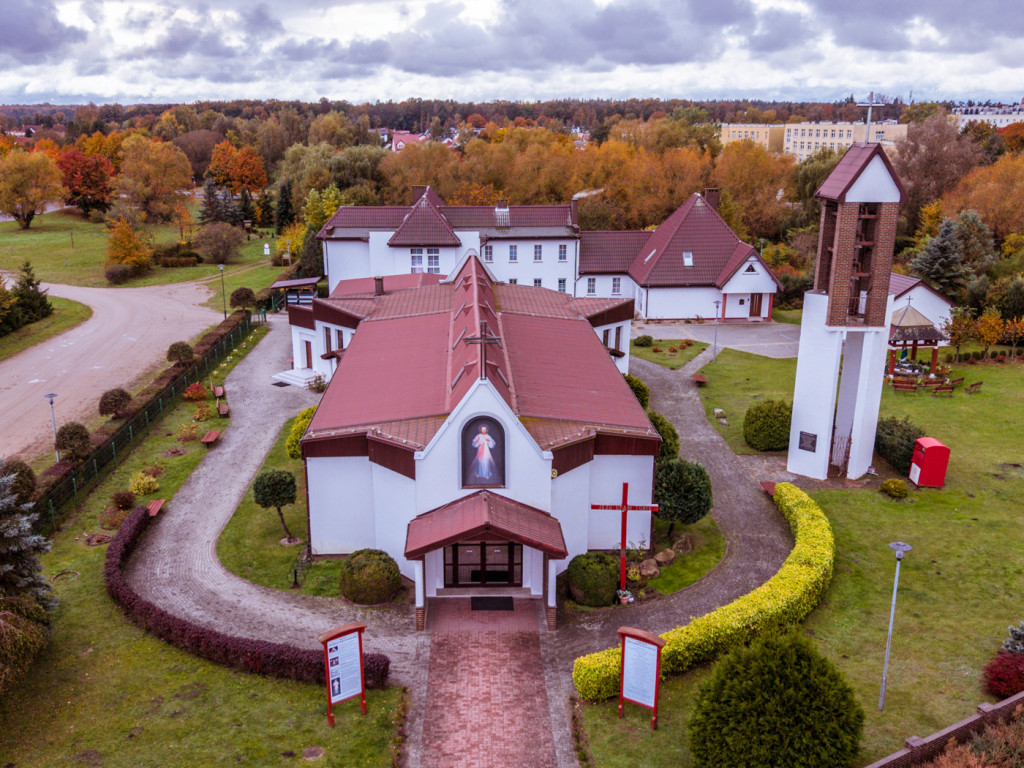 Szczecineckie kościoły z lotu ptaka