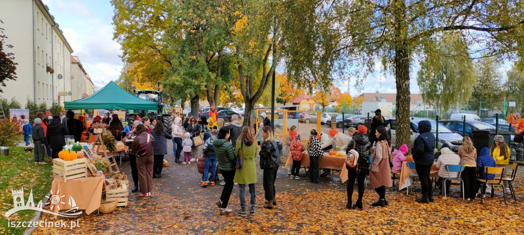 Rodzinny festyn w złoto-pomarańczowych barwach