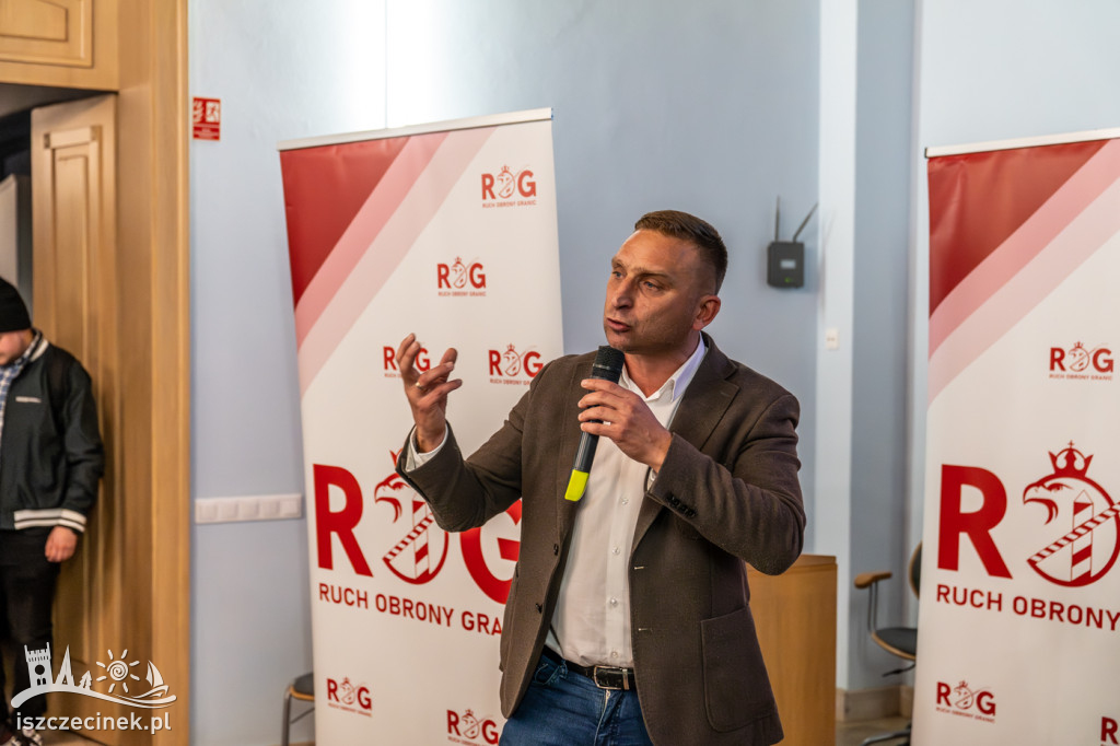 Robert Bąkiewicz w Szczecinku ZDJĘCIA