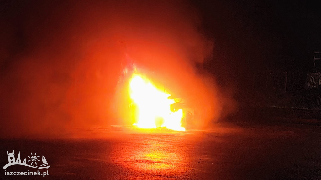 Pożar ciężarówki przy „Sokolniku”