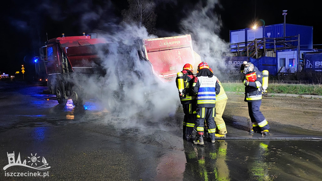 Pożar ciężarówki przy „Sokolniku”