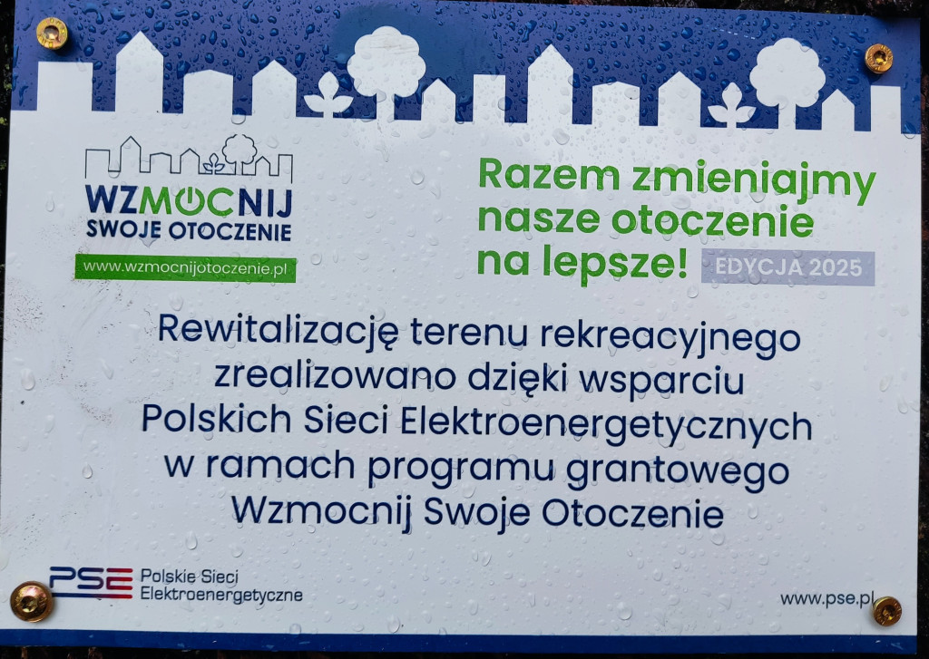 Nowe miejsca rekreacji w Grabowie i Dołgiem dzięki grantom PSE