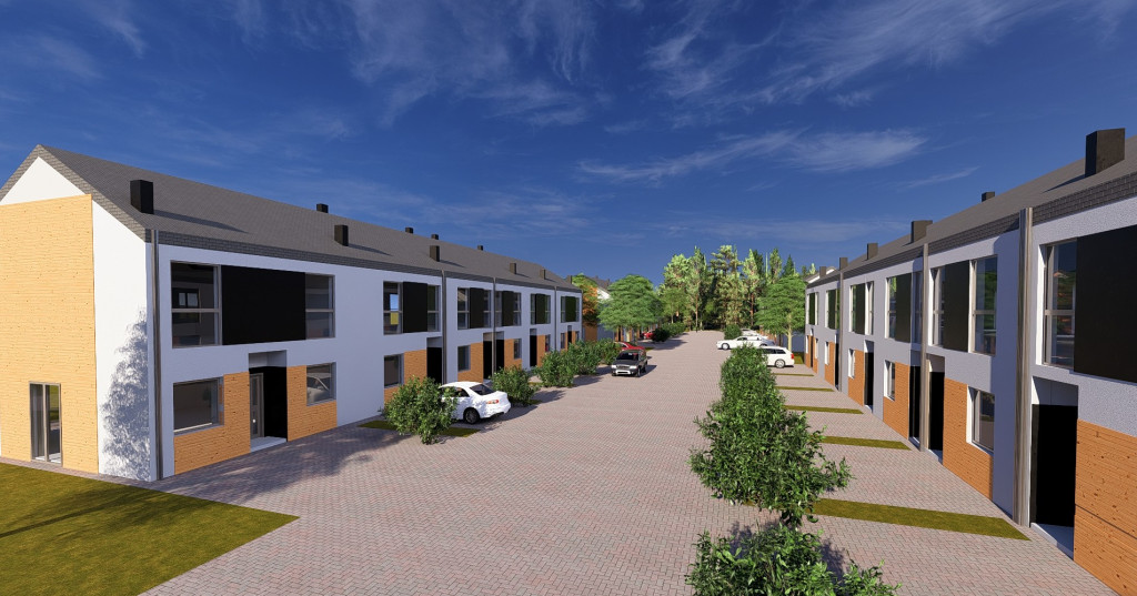 Mieszkania z ogródkami w Turowie.