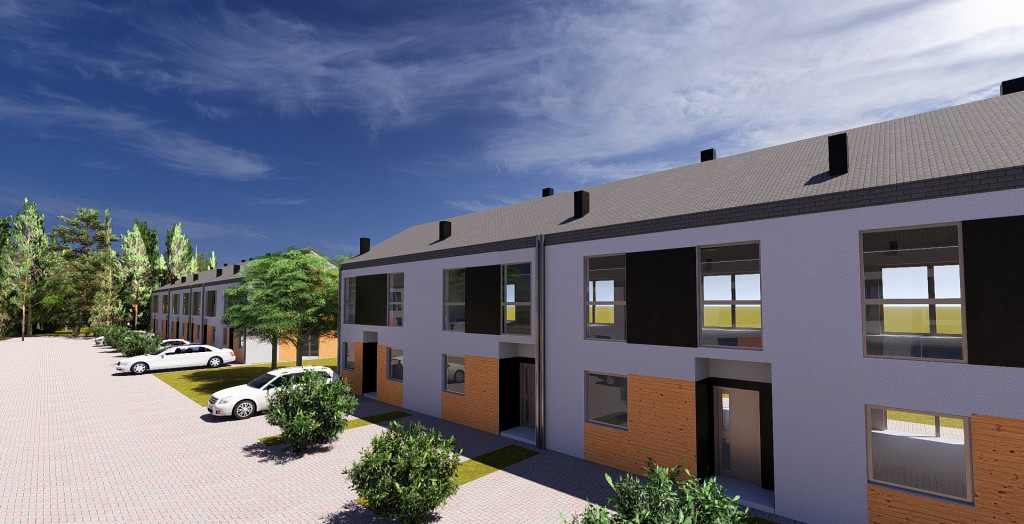 Mieszkania z ogródkami w Turowie.