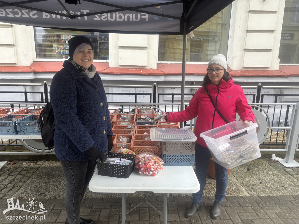 Drużyna Świętego Mikołaja kwestuje na szczecineckim deptaku