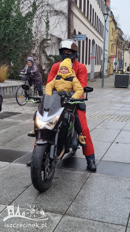 Moto Mikołaje na ulicach Szczecinka