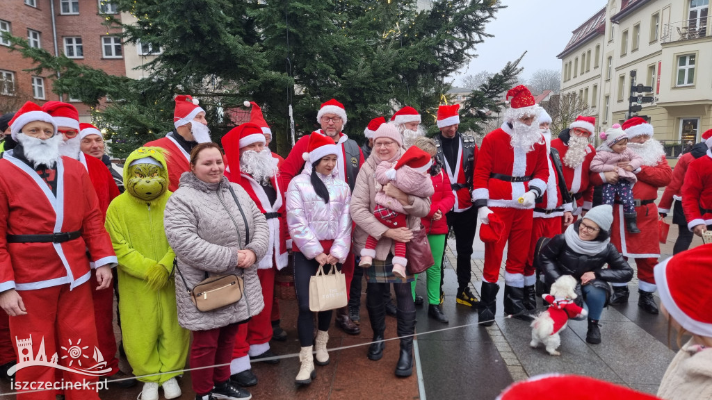Moto Mikołaje na ulicach Szczecinka