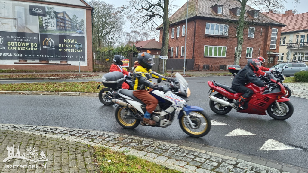 Moto Mikołaje na ulicach Szczecinka