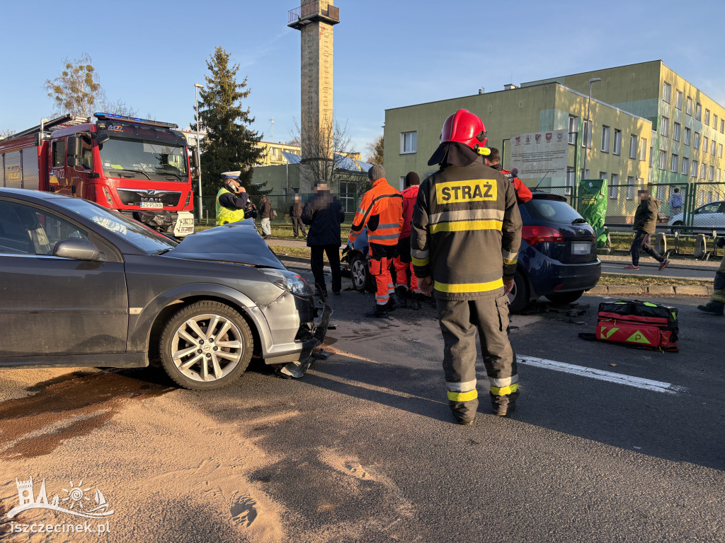 Wypadek na ul. Szczecińskiej w Szczecinku.