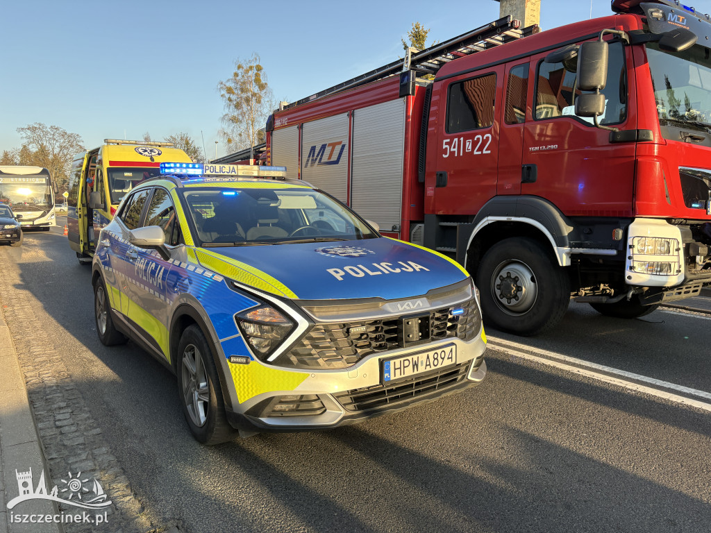 Wypadek na ul. Szczecińskiej w Szczecinku.