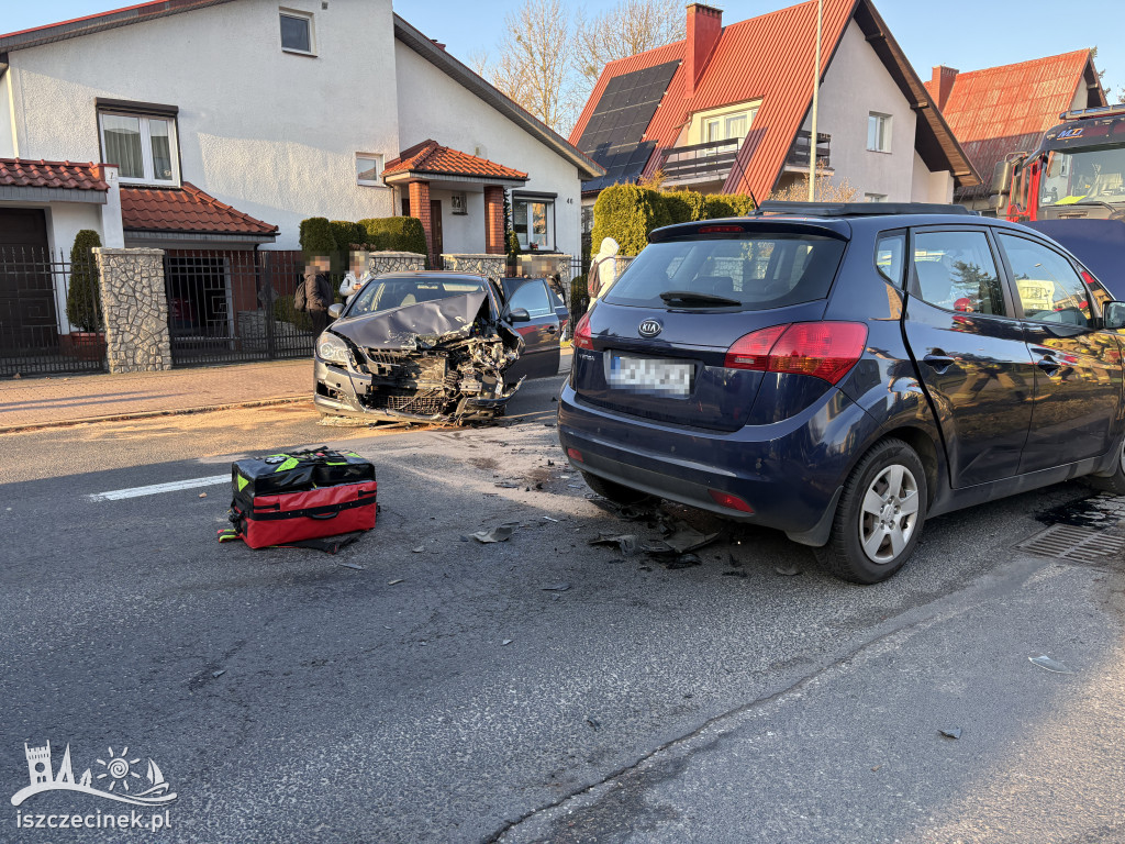 Wypadek na ul. Szczecińskiej w Szczecinku.