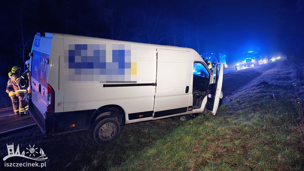 Groźny wypadek na DK20 koło Szczecinka