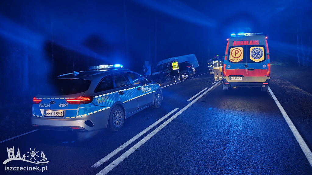 Groźny wypadek na DK20 koło Szczecinka