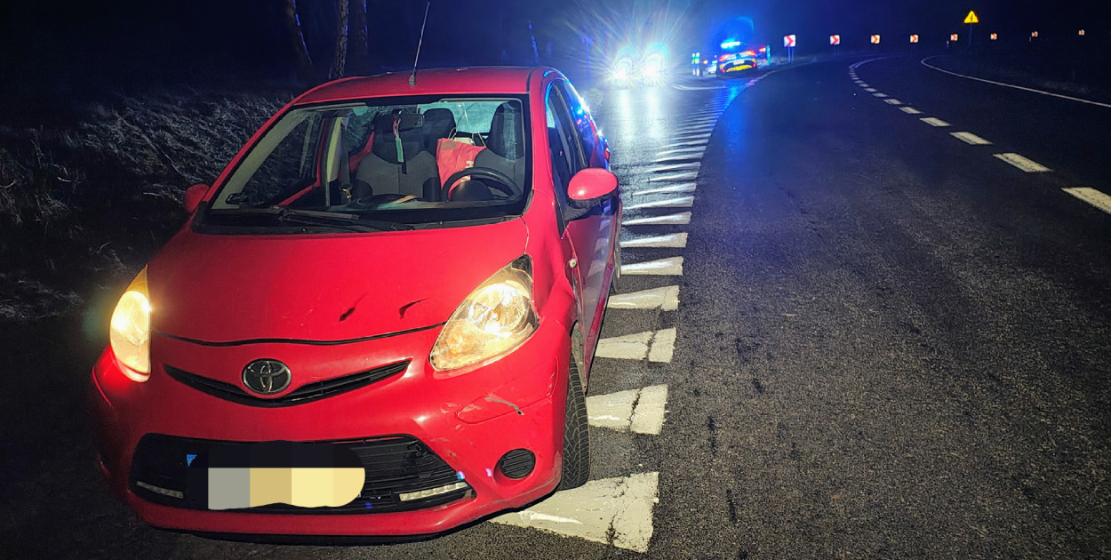 Wypadek na DK20 w Krągach.