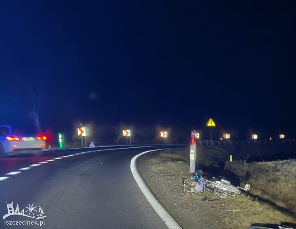 Wypadek na DK20 w Krągach.