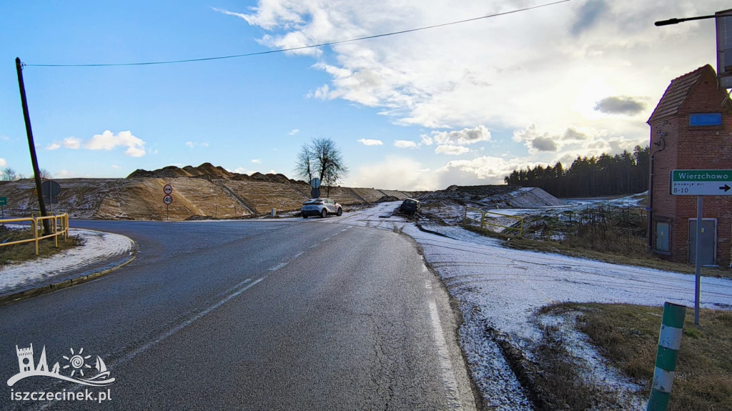 Kolizja na DK11 koło Wierzchowa