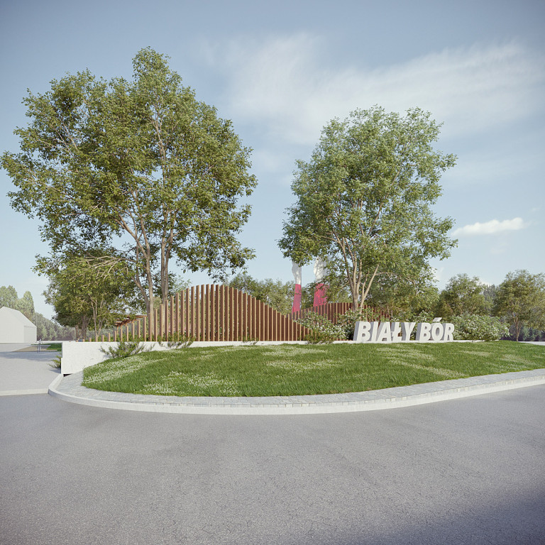 Wizualizacje nowego centrum Białego Boru