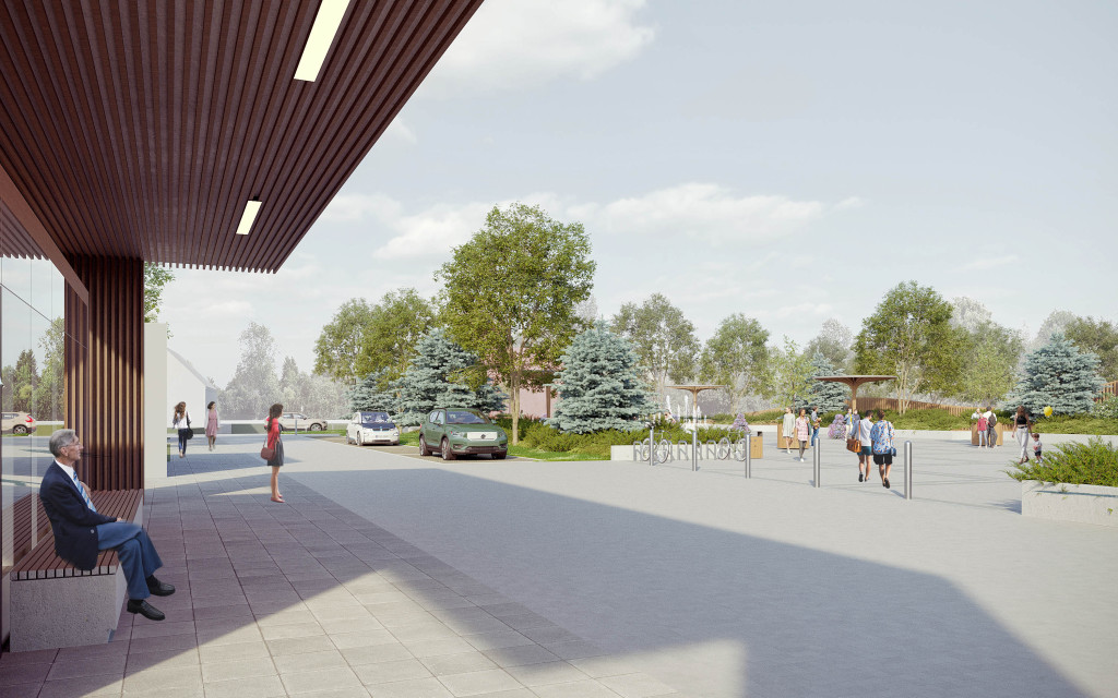 Wizualizacje nowego centrum Białego Boru