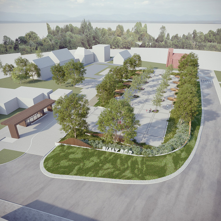 Wizualizacje nowego centrum Białego Boru