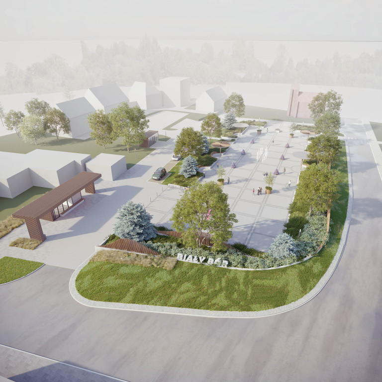 Wizualizacje nowego centrum Białego Boru