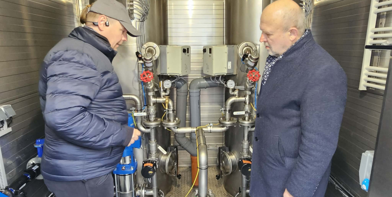 Stacja uzdatniania wody przy szpitalu w Szczecinku