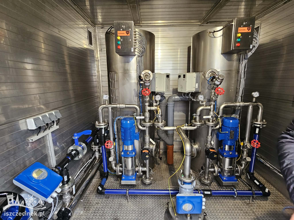 Stacja uzdatniania wody przy szpitalu w Szczecinku