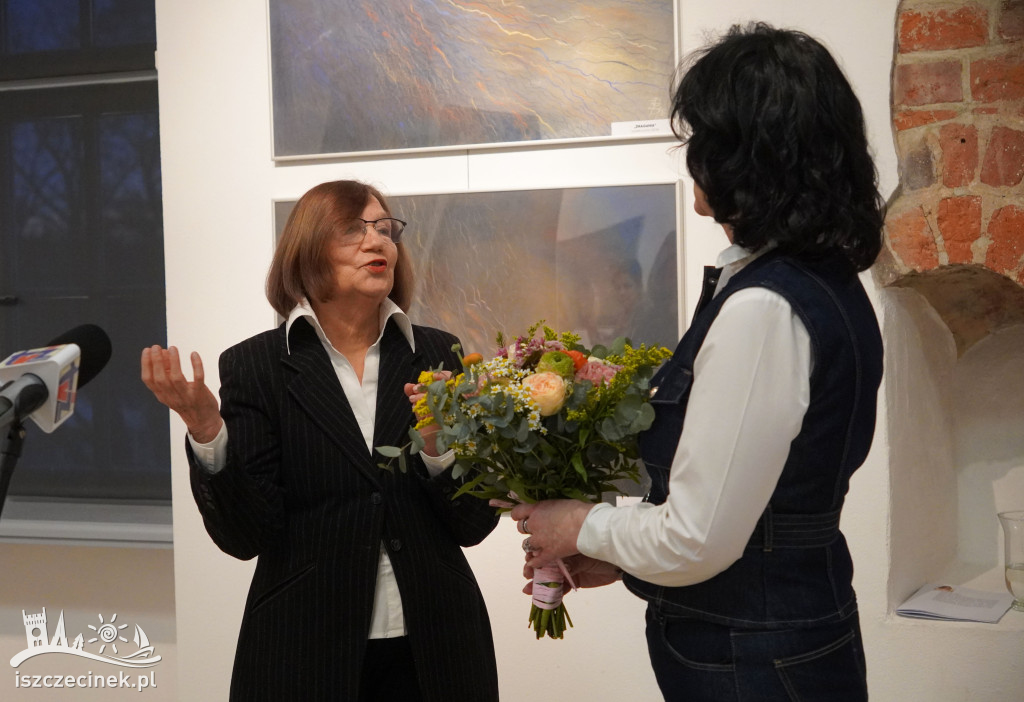 Wernisaż Barbary Pierzgalskiej-Grams w Szczecinku.